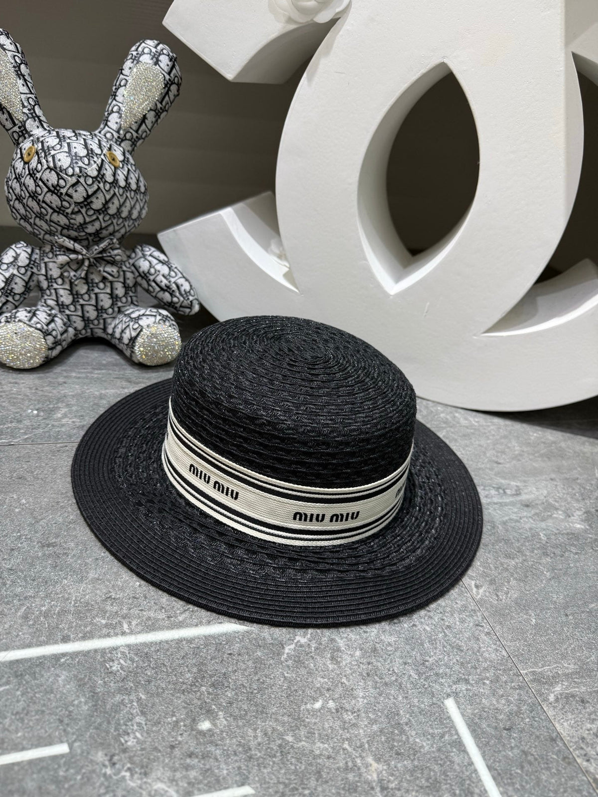 MIU MIU Flat-Top Baseball Cap
