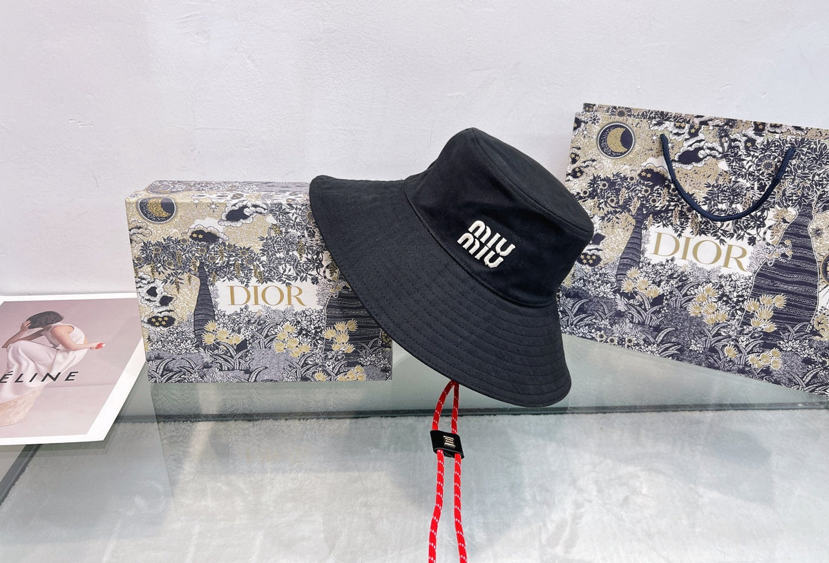 MIU MIU Wide Brim Bucket Hat